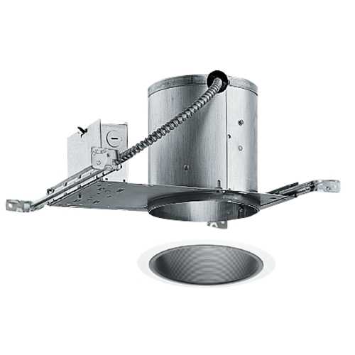 Juno Lighting Group 6-inch Recessed Lighting Kit with Black Trim IC22/28B-WH