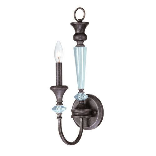 Boulevard Mocha Bronze & Silver Accents Sconce by Craftmade Lighting