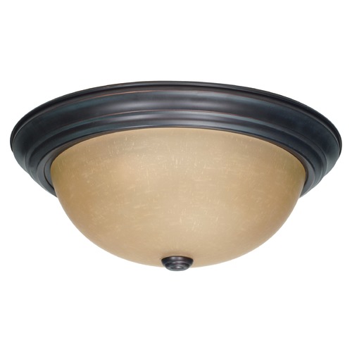 15-Inch Flush Mount Mahogany Bronze by Nuvo Lighting