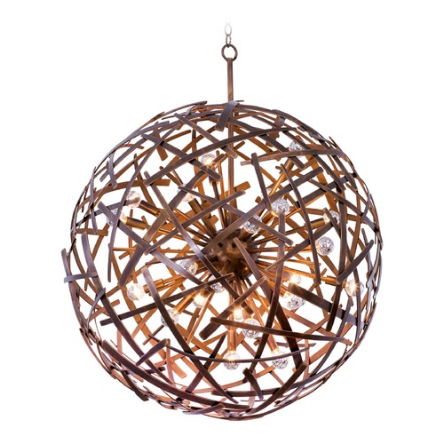 Ambassador Copper Patina Pendant by Kalco Lighting