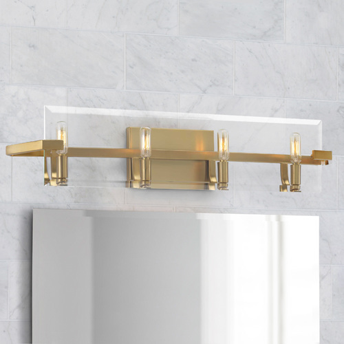 Cahill Brushed Bronze 4-Light Bathroom Light by Progress Lighting