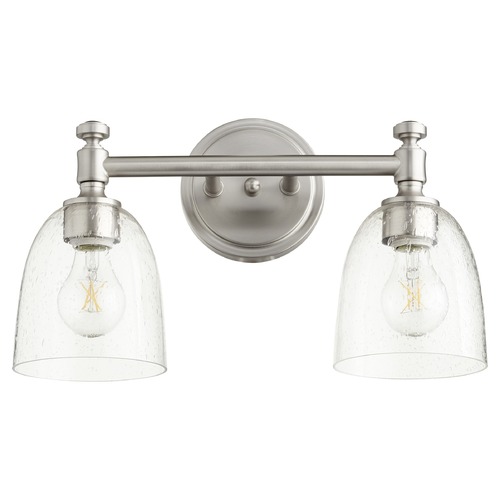 Rossington Satin Nickel Bathroom Light by Quorum Lighting