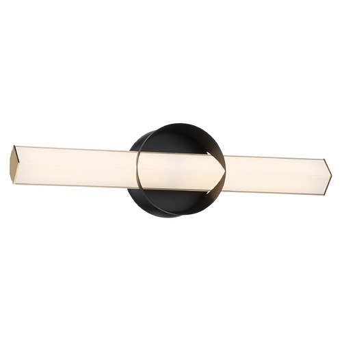 George Kovacs Lighting Inner Circle LED Sconce in Coal & Honey Gold by George Kovacs P1542-688-L