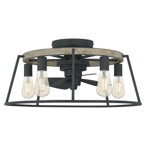 Quoizel Lighting Brockton Ceiling Fan in Grey Ash by Quoizel Lighting BRT3124GK