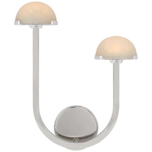 Kelly Wearstler Pedra Right Sconce in Nickel by Visual Comfort Signature