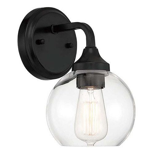 Craftmade Lighting Glenda Flat Black Sconce by Craftmade Lighting 56201-FB