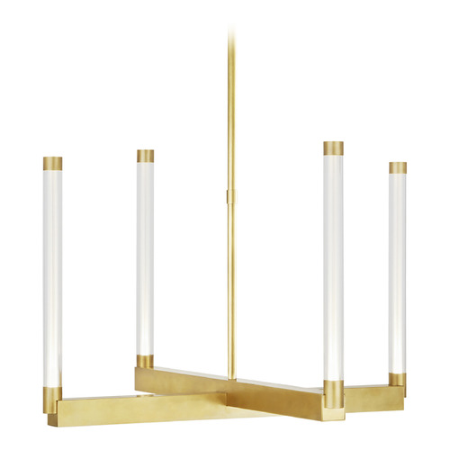 Kelly Wearstler Phobos 24-Inch 277V LED Chandelier in Brass by Visual Comfort Modern