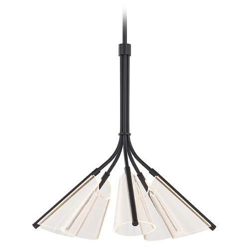 Mulberry Black LED Chandelier by Kuzco Lighting