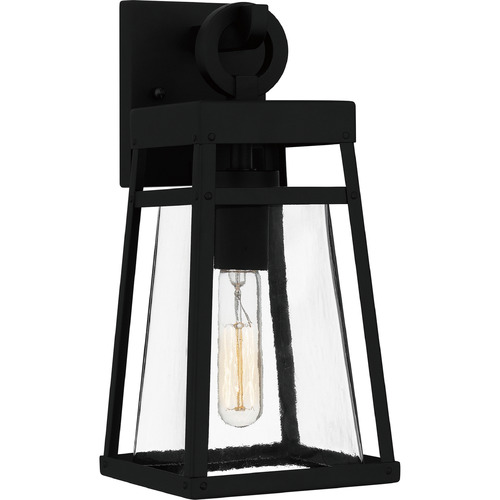 Godfrey Matte Black Outdoor Wall Light by Quoizel Lighting
