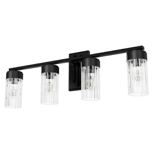Hunter Fan Company Gatz Matte Black Bathroom Light
