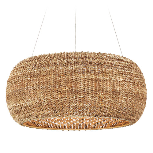Currey and Company Lighting Currey and Company Boucle Natural & Beige Chandelier 9000-1245