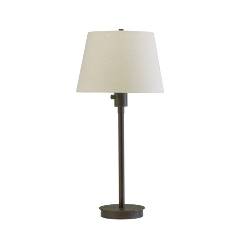 House of Troy Lighting Modern Table Lamp with White Shade in Granite Finish G250-GT