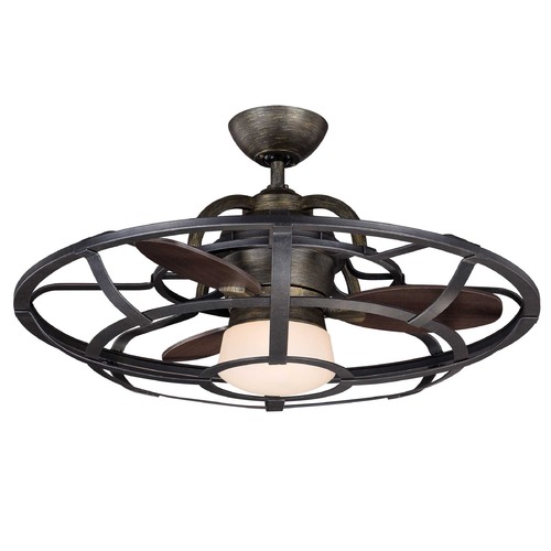 Alsace 30-Inch Chandelier Fan in Reclaimed Wood by Savoy House