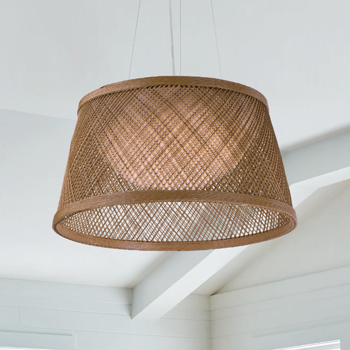 Maxim Lighting Maxim Lighting Bahama Natural LED Pendant Light with Bowl / Dome Shade 54374NA