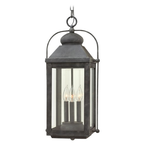 Hinkley Anchorage 23.75-Inch High LED Outdoor Hanging Light in Aged Zinc by Hinkley Lighting 1852DZ-LL