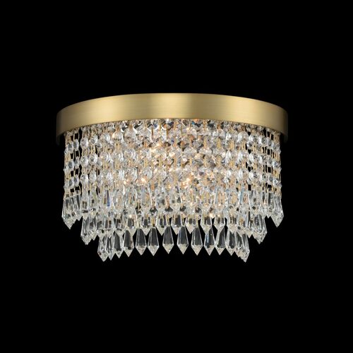 Tavo 2-Light Crystal Wall Sconce in Winter Brass by Allegri Crystal