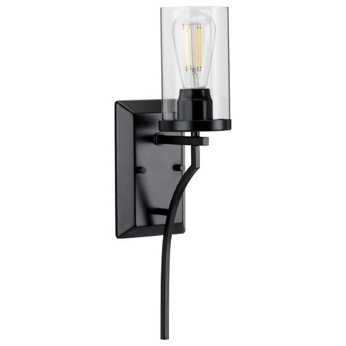 Progress Lighting Lassiter Matte Black Sconce