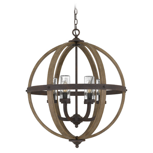 Quoizel Lighting Fusion 24.75-Inch Outdoor Chandelier in Black by Quoizel Lighting FSN3525RK