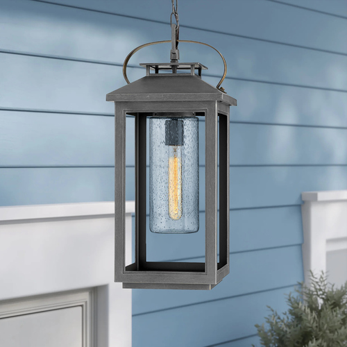 Atwater 21.50-Inch Ash Bronze LED Outdoor Hanging Light by Hinkley Lighting