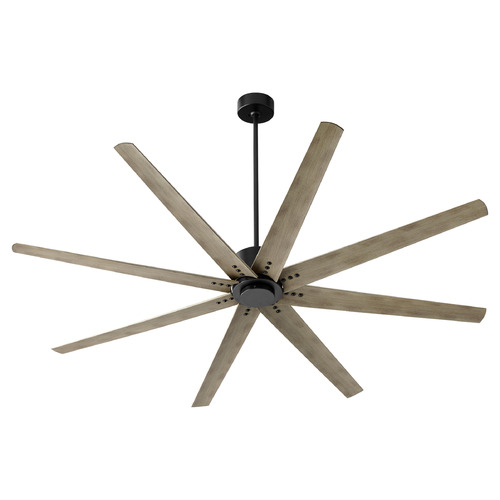 Fleet 72-Inch Damp Ceiling Fan in Black by Oxygen Lighting