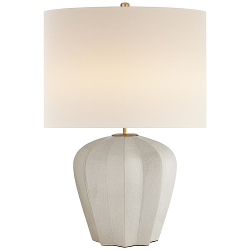 Visual Comfort Signature Collection Aerin Pierrepont Table Lamp in Bone Craquelure by Visual Comfort Signature ARN3611BCL