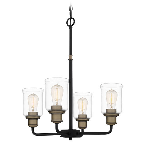 Quoizel Lighting Cox 21-Inch Chandelier in Matte Black by Quoizel Lighting COX5021MBK