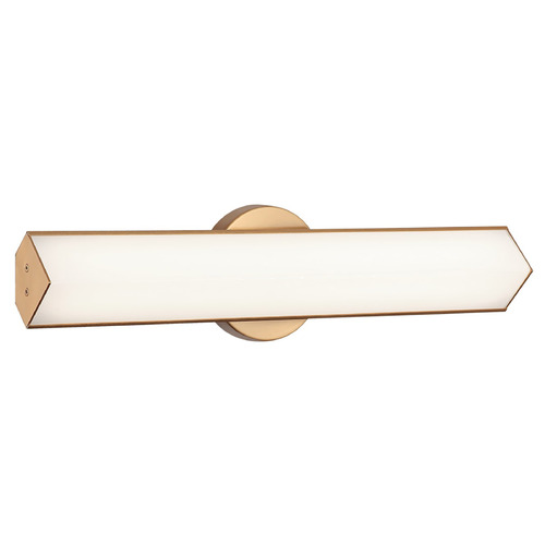 Matteo Lighting Matteo Lighting Jade Aged Gold Brass LED Vertical Bathroom Light S09918AG
