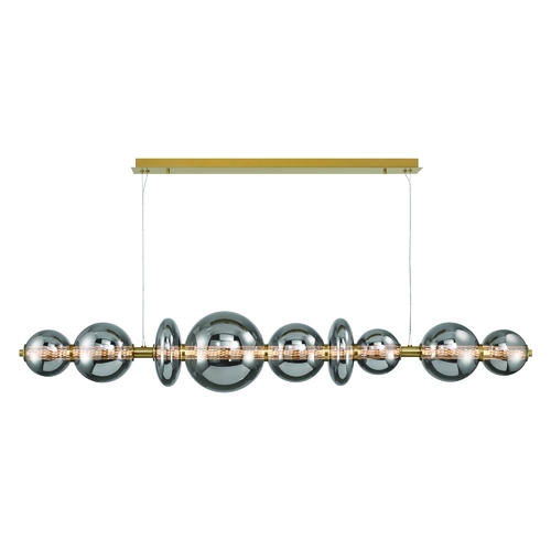 Atomo 74-Inch LED Linear Chandelier in Gold by Eurofase Lighting