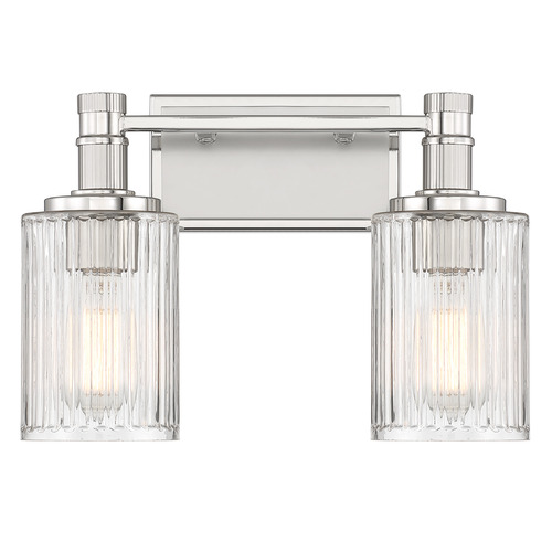 Savoy House Lighting Concord Silver and Polished Nickel Bathroom Light