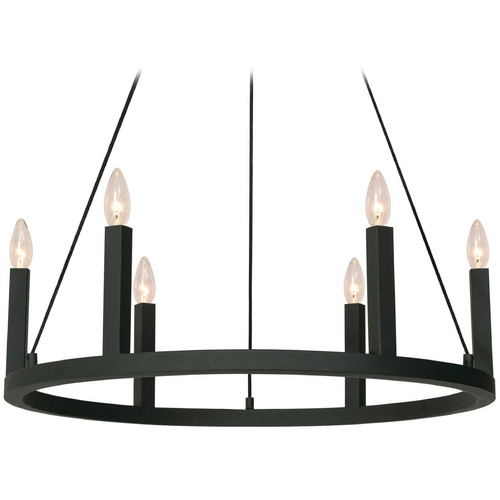 Afx Lighting Grace Black Chandelier