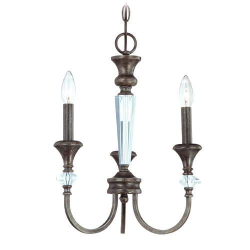 Craftmade Lighting Boulevard Mocha Bronze & Silver Accents Mini-Chandelier by Craftmade Lighting 26733-MB