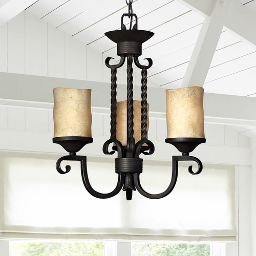 Hinkley Casa 3-Light Mini Chandelier in Olde Black by Hinkley Lighting 4013OL