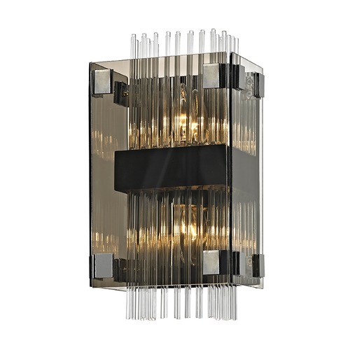 Troy Lighting Apollo Dark Bronze & Chrome Sconce by Troy Lighting B5902