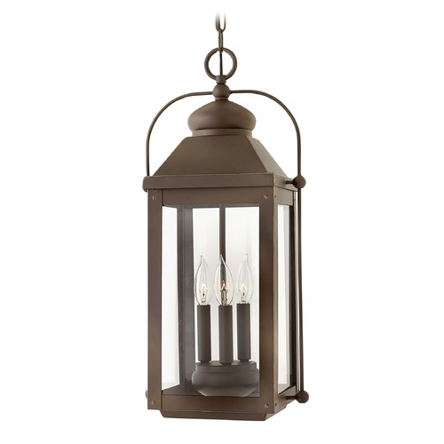 Anchorage 23.75-Inch High LED Outdoor Hanging Light in Light Oiled Bronze by Hinkley Lighting