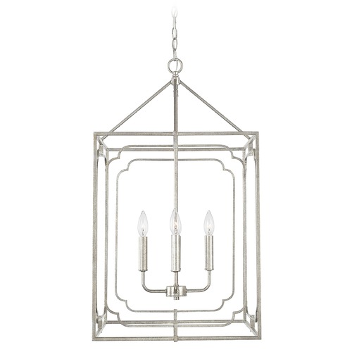 HomePlace by Capital Lighting Merrick 32.50-Inch Pendant in Antique Silver by HomePlace by Capital Lighting 543441AS