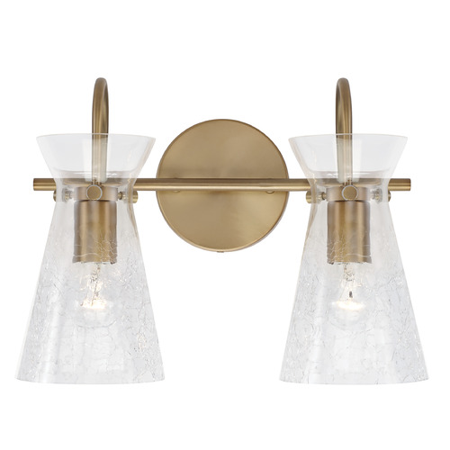 Capital Lighting Mila 14.25-Inch Vanity Light in Aged Brass by Capital Lighting 142421AD
