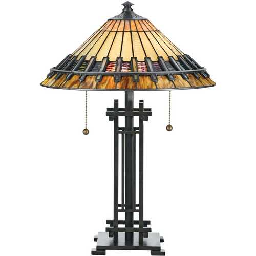 Chastain Table Lamp in Bronze Patina by Quoizel Lighting