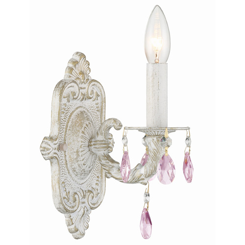Crystorama Lighting Paris Market Antique White Sconce