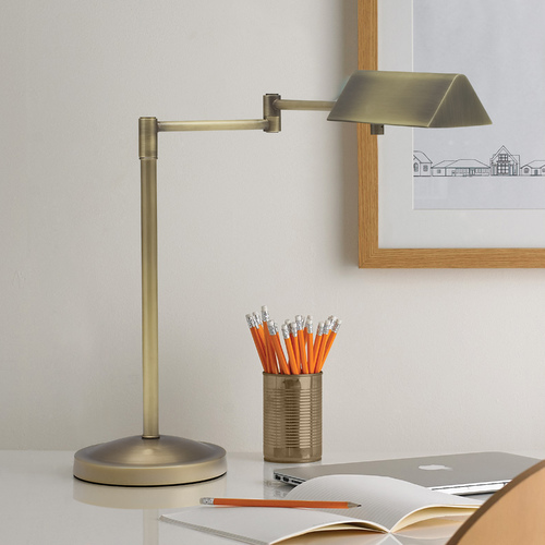 Pinnacle Pharmacy Lamp in Antique Brass by House of Troy Lighting