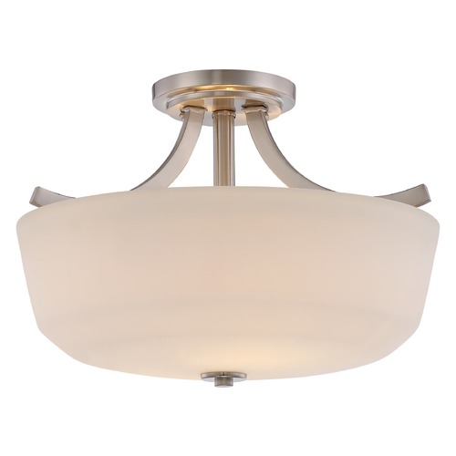 Laguna Brushed Nickel Semi-Flush Mount by Nuvo Lighting