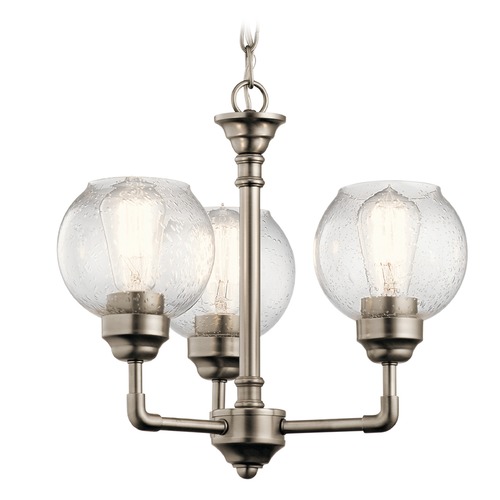 Kichler Lighting Niles 3-Light Convertible Chandelier in Antique Pewter by Kichler Lighting 43992AP