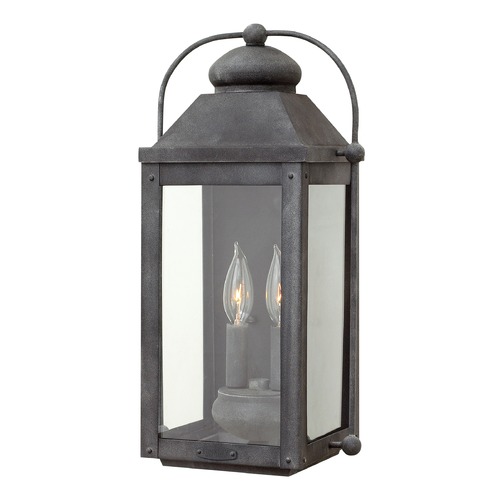 Anchorage 17.75-Inch LED Outdoor Wall Light in Aged Zinc by Hinkley Lighting