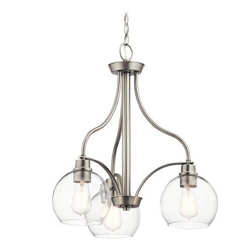 Kichler Lighting Transitional Chandelier Brushed Nickel Harmony by Kichler Lighting 44063NI