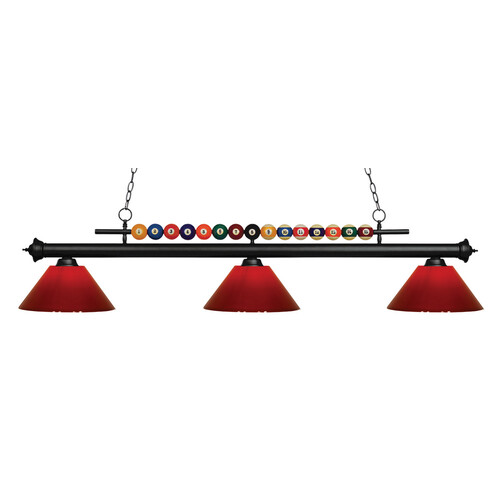Shark Matte Black Billiard Light by Z-Lite