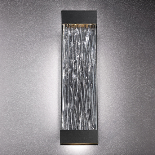 Modern Forms by WAC Lighting Modern Forms Fathom Black LED Outdoor Wall Light 3000K 1134LM WS-W37922-BK