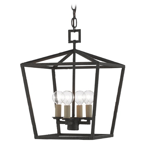 Currey and Company Denison Mole Black Pendant Light
