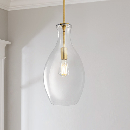 Kichler Lighting Everly 17.75-Inch High Natural Brass Pendant by Kichler Lighting 42047NBR