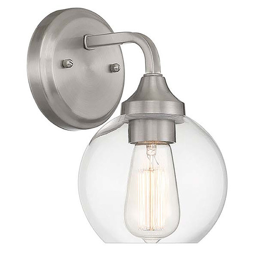 Glenda Brushed Polished Nickel Sconce by Craftmade Lighting