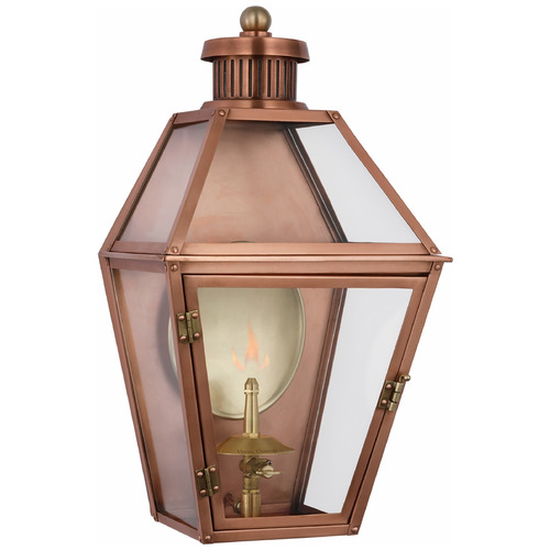 Visual Comfort Signature Collection Chapman & Myers Stratford Gas Lantern in Soft Copper by VC Signature CHO2450SCCG
