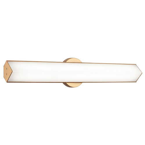 Matteo Lighting Jade Aged Gold Brass LED Vertical Bathroom Light